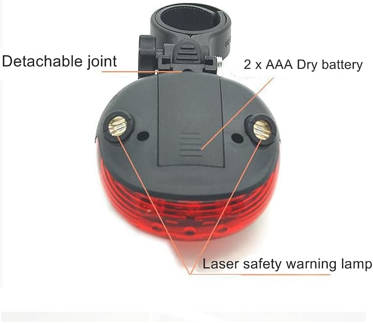 LED Laser fietsverlichting achter
