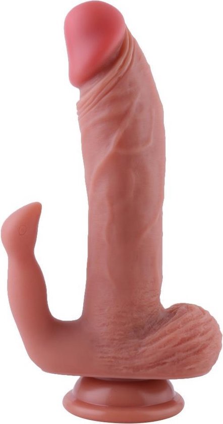 Suction Cup Dildo With Clitoris Stimulator TEXT