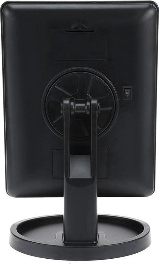 Spiegel met LED verlichting - Make-upspiegel - Zwart