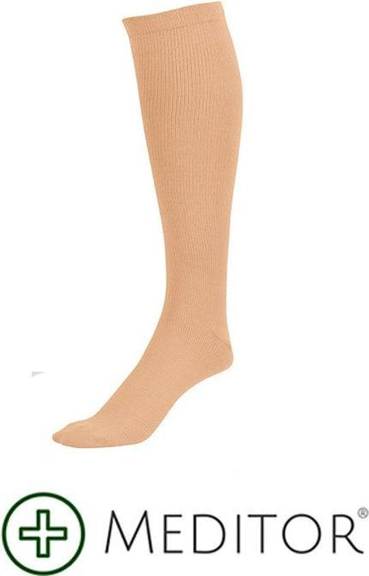 MeditorPlus Therapeutic Compression Socks 3 Pair Nude - L/XL