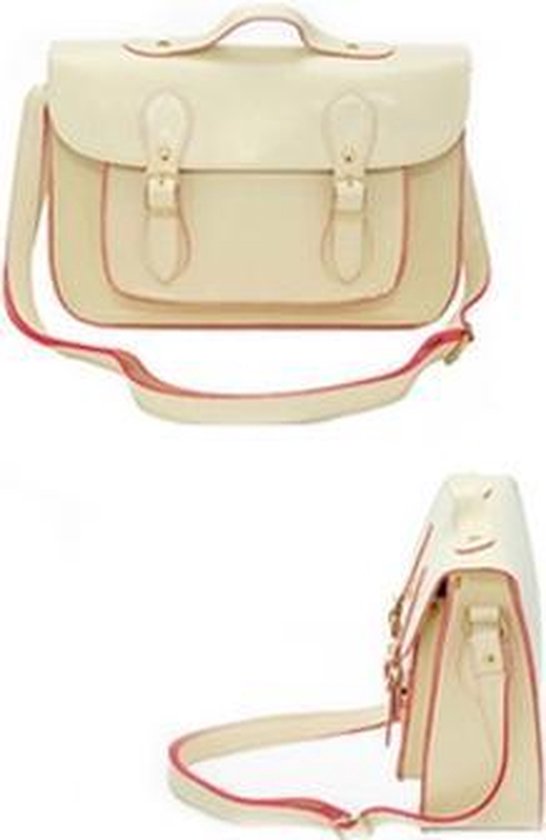 Messenger Bag Satchel Tas - Beige VARIANT