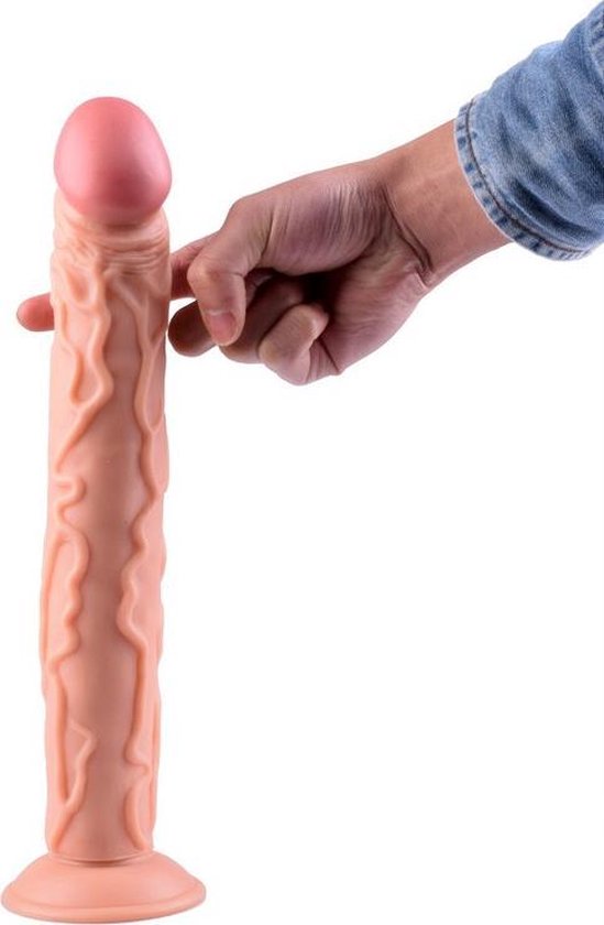 Mega Dildo with suction cup 34 cm clean on the hook!