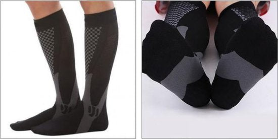 MeditorPlus Sport Compression Socks - 2 pairs - Black - L/XL -