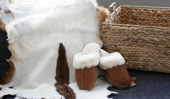 Walq Pantoffels  Dames  Warme Sloffen  Suede Wol - Maat 39/41