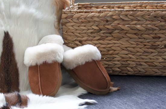 Walq Pantoffels  Dames  Warme Sloffen  Suede Wol - Maat 39/41
