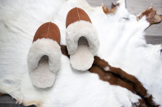 Walq Pantoffels  Dames  Warme Sloffen  Suede Wol - Maat 39/41