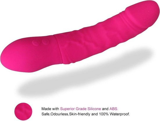 Realistische dildo vibrator roze King Turbo Vibrator