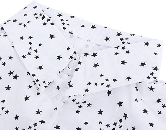 Blousekraag Dames Losse Kraag Sterren Opdruk Kraagje