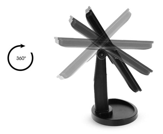 Spiegel met LED verlichting - Make-upspiegel - Zwart