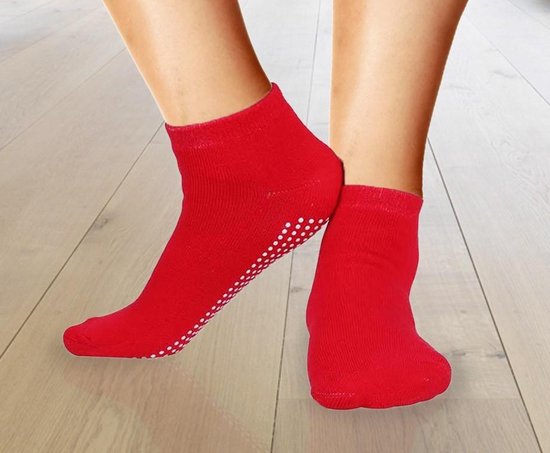 Grips Socks Anti slip socks Socks with Grip size: L/XL Red