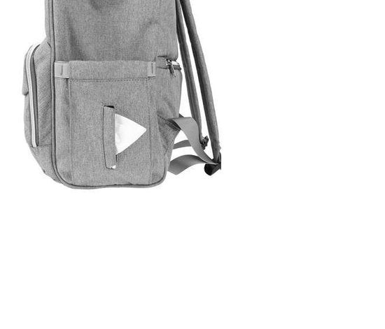 Lequeen Luiertas Rugzak - Verzorgingstas Luiertas - Pampertas - Donkergrijs - Stijlvol en Duurzaam