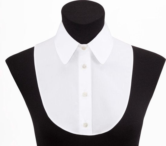 Blousekraag Dames Losse Kraag Wit Kraagje