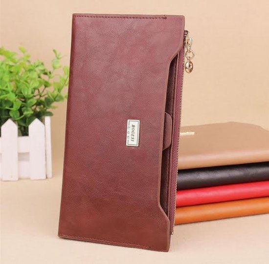 Bogesi wallet Ladies Wallet Long Brown