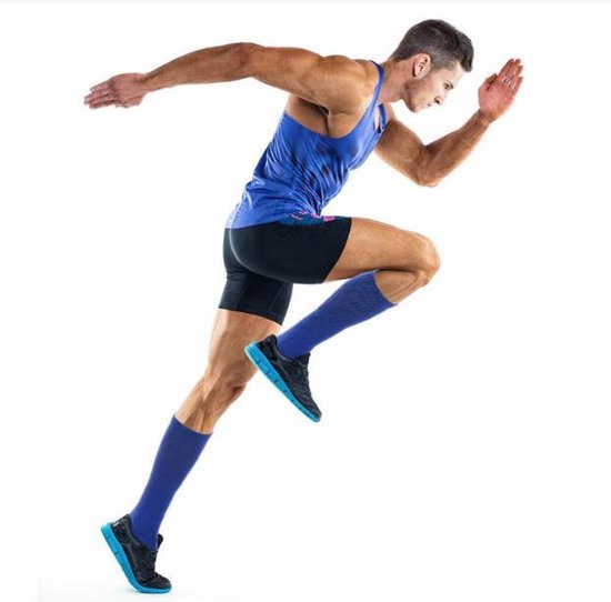 MeditorPlus Vital Sporty Compression Socks 2 Pair Blue - L/XL