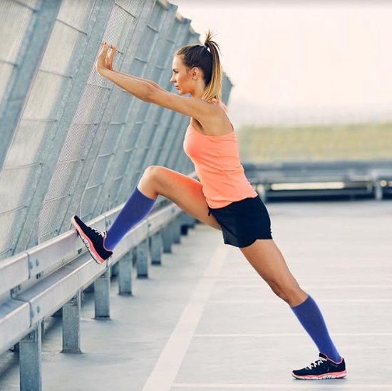 MeditorPlus Vital Sporty Compression Socks 2 Pair Blue - L/XL