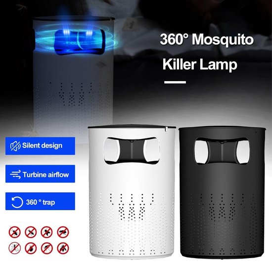 Insectenlamp 2.0 - Muggenlamp - Vliegenlamp - Zwart