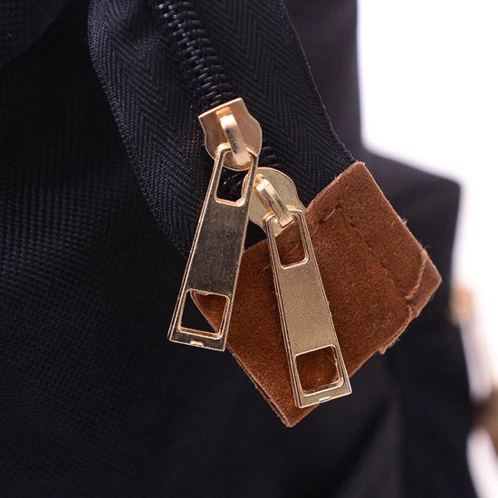 Hippe Rugtas Ruime Rugzak Schooltas - Zwart