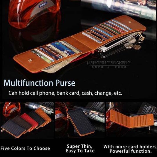 Wallet Ladies Smartphone wallet Waffle pattern - Red