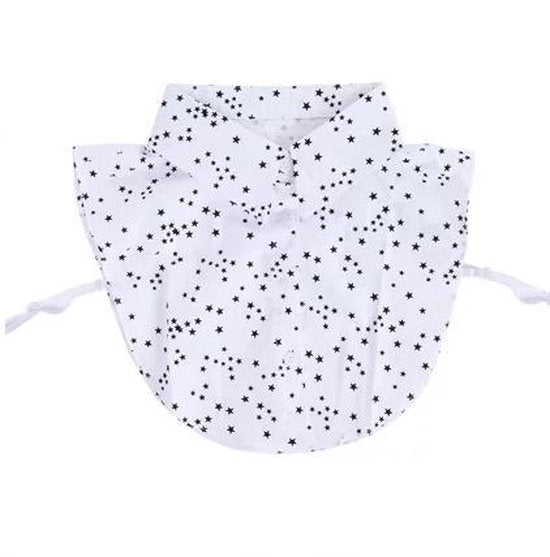 Blousekraag Dames Losse Kraag Sterren Opdruk Kraagje