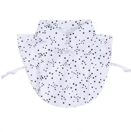 Blousekraag Dames Losse Kraag Sterren Opdruk Kraagje