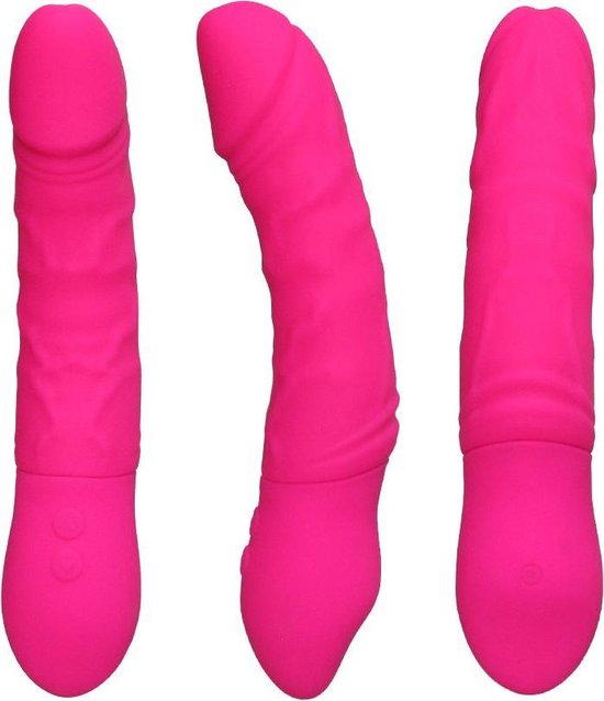 Realistische dildo vibrator roze King Turbo Vibrator