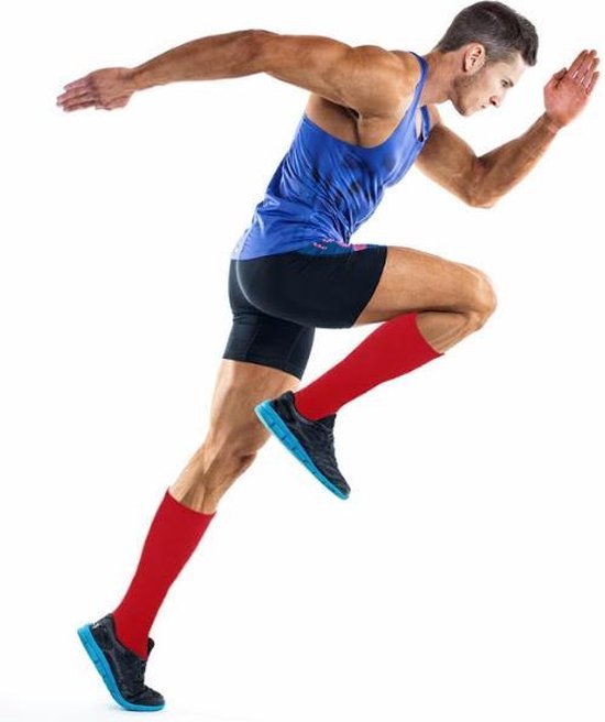 MeditorPlus Vital Sportieve Compressiesokken 2 Paar Rood L/XL