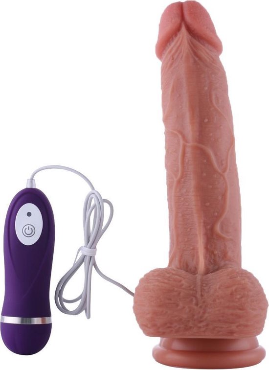 Dildo Vibrator - Vibrating dildo - With suction cup & remote control - Vibrator - 20 cm