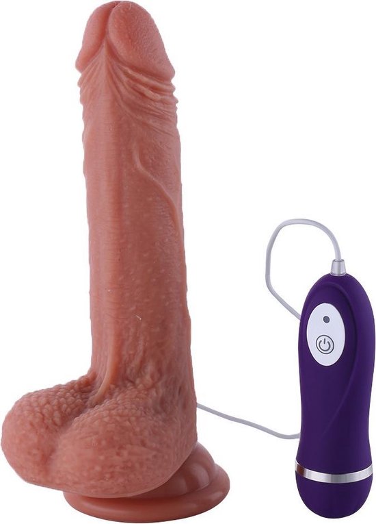 Vibrerende Dildo Vibrator Met zuignap & afstandsbediening 19 cm