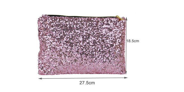 Glitter Clutch (pailet) Zwart