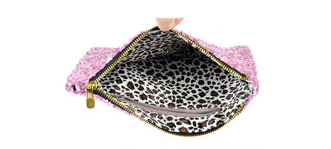 Glitter Clutch (pailet) Goud