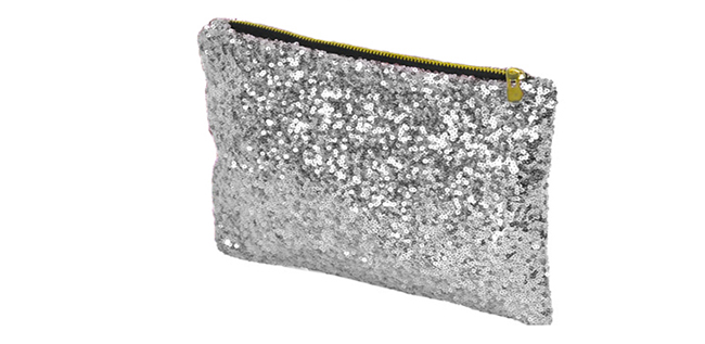 Glitter Clutch (pailet) Roze