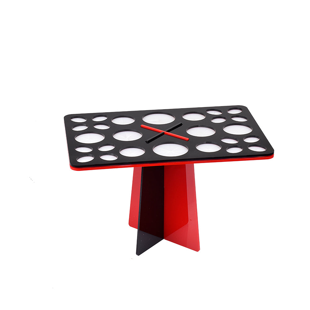 Make Up Brush Stand Standaard ROOD-ZWART