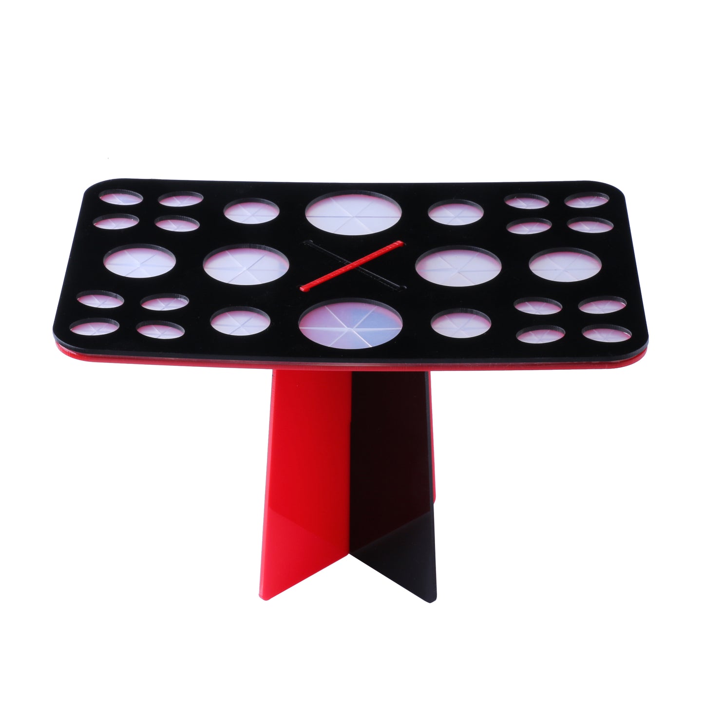 Make Up Brush Stand Standaard ROOD-ZWART