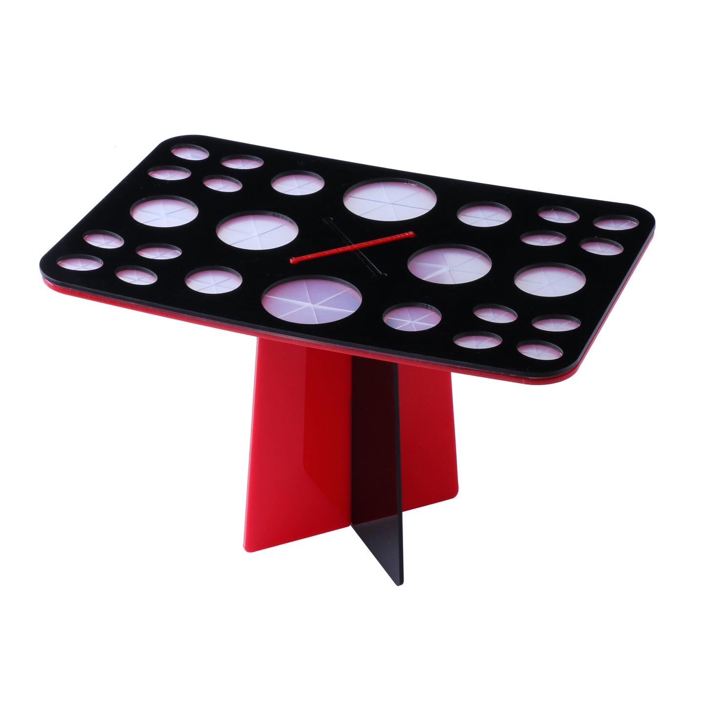 Make Up Brush Stand Standaard ROOD-ZWART