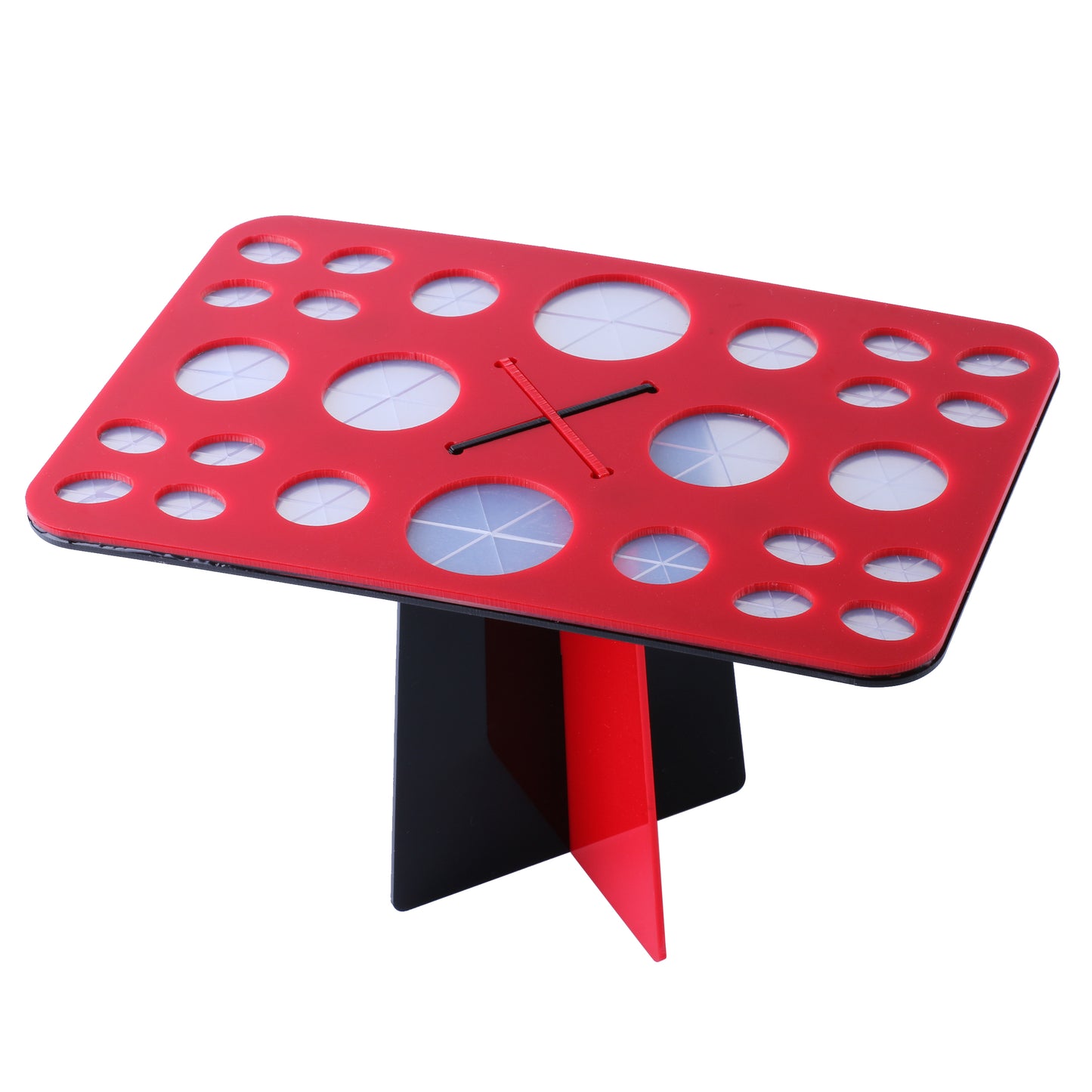 Make Up Brush Stand Standaard ROOD-ZWART