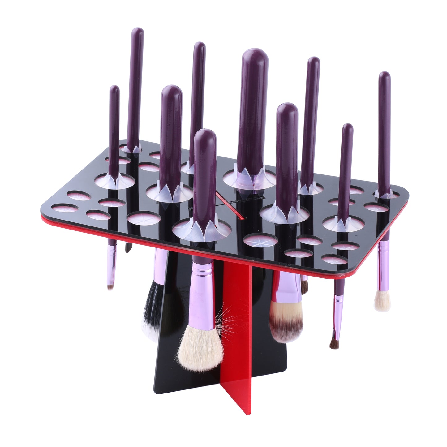 Make Up Brush Stand Standaard ROOD-ZWART