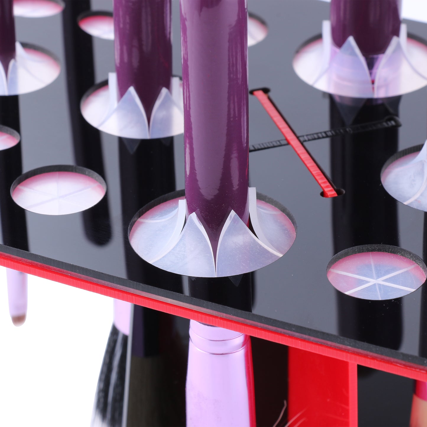 Make Up Brush Stand Standaard ROOD-ZWART