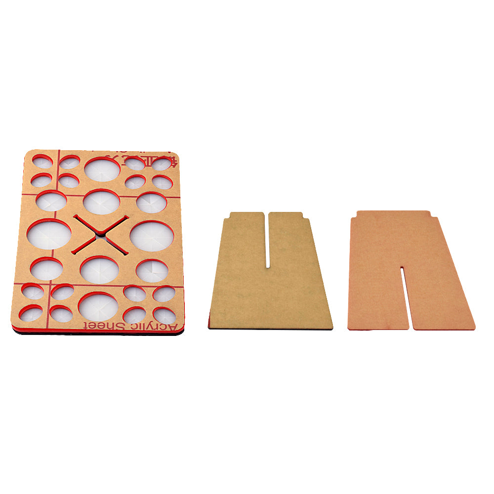 Make Up Brush Stand Standaard ROOD-ZWART