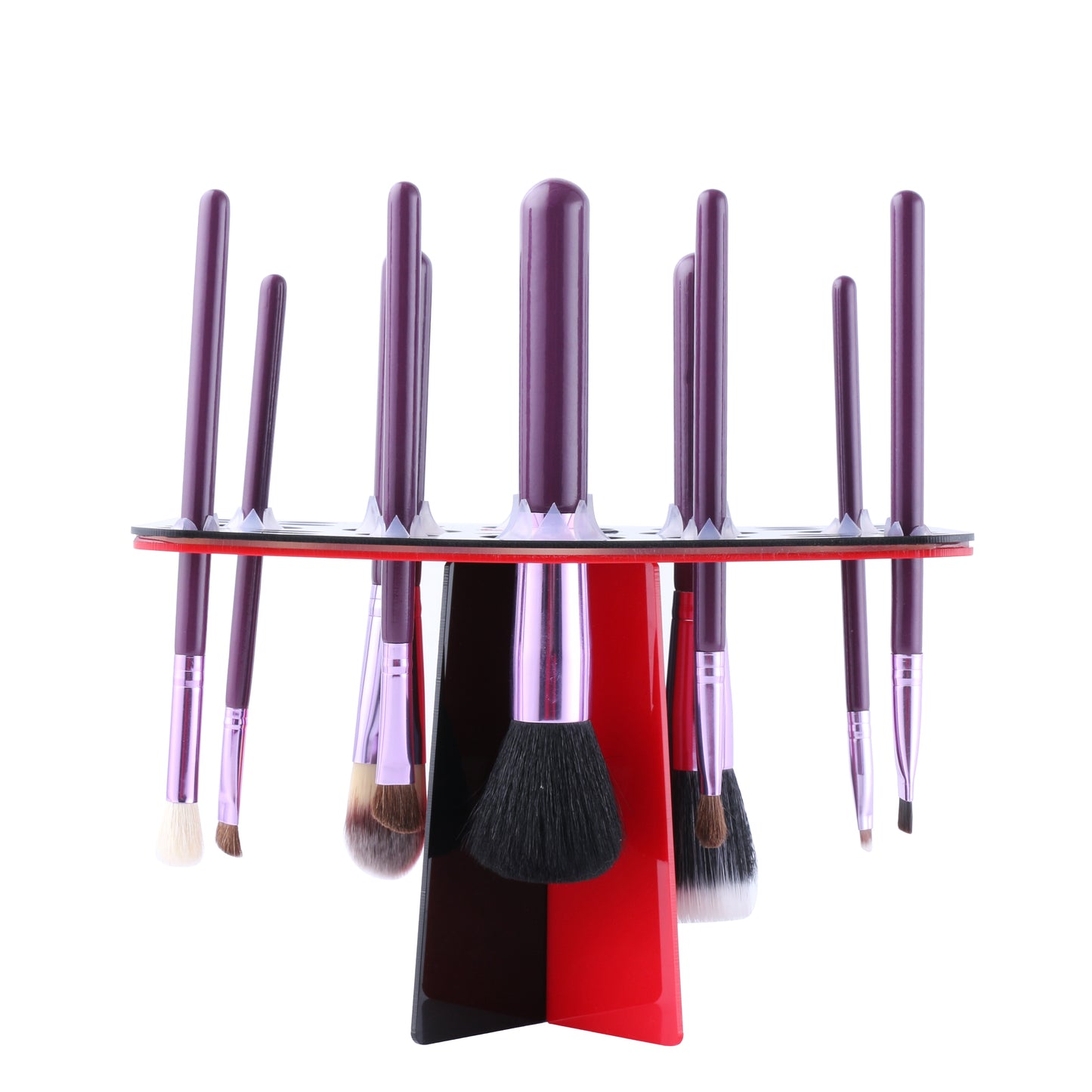 Make Up Brush Stand Standaard ROOD-ZWART