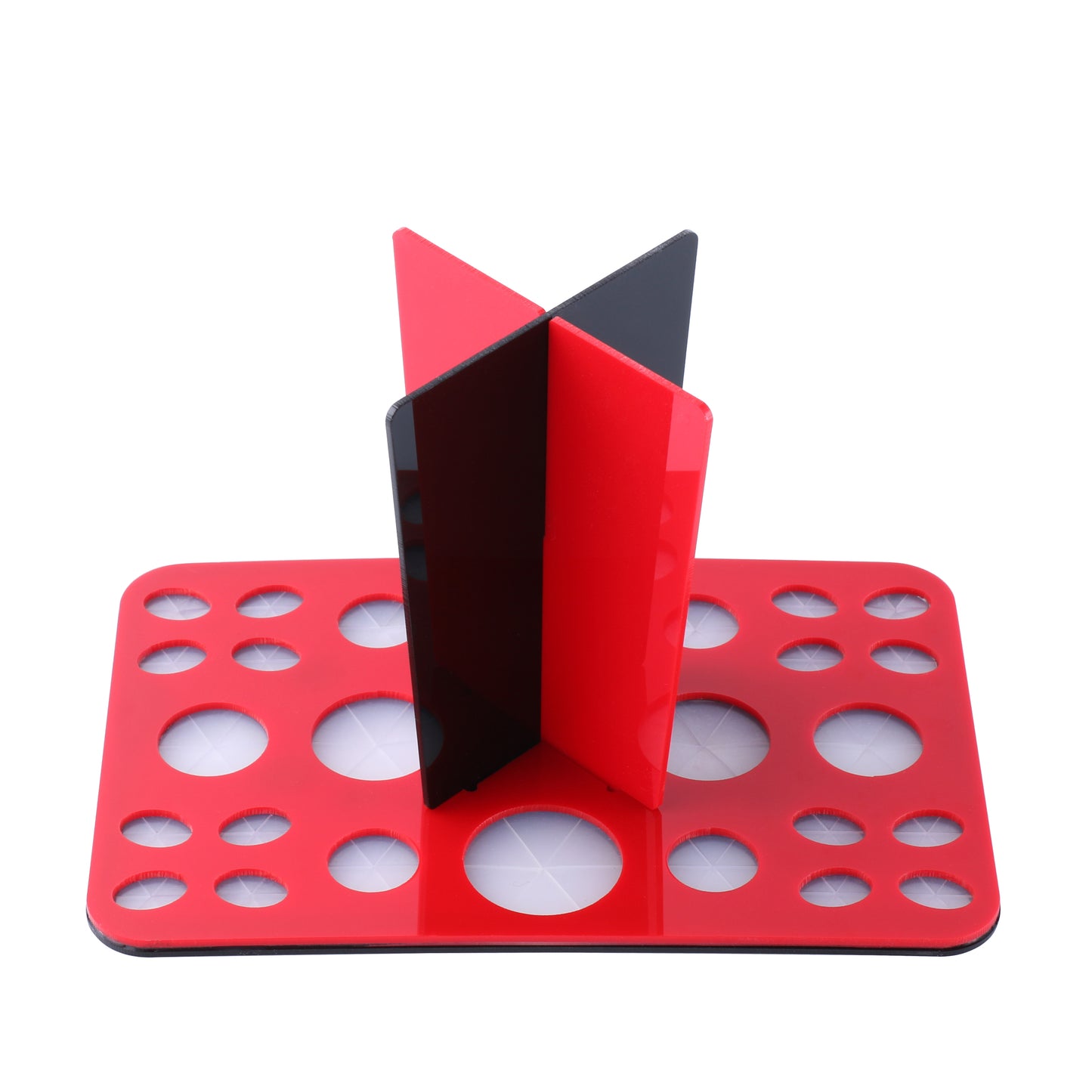 Make Up Brush Stand Standaard ROOD-ZWART