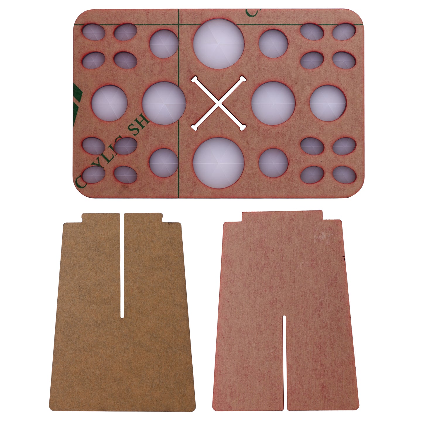 Make Up Brush Stand Standaard ROOD-ZWART