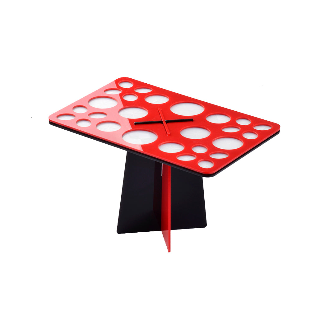 Make Up Brush Stand Standaard ROOD-ZWART
