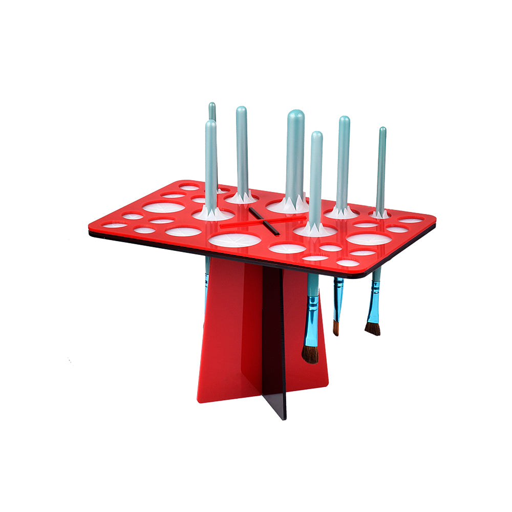Make Up Brush Stand Standaard ROOD-ZWART
