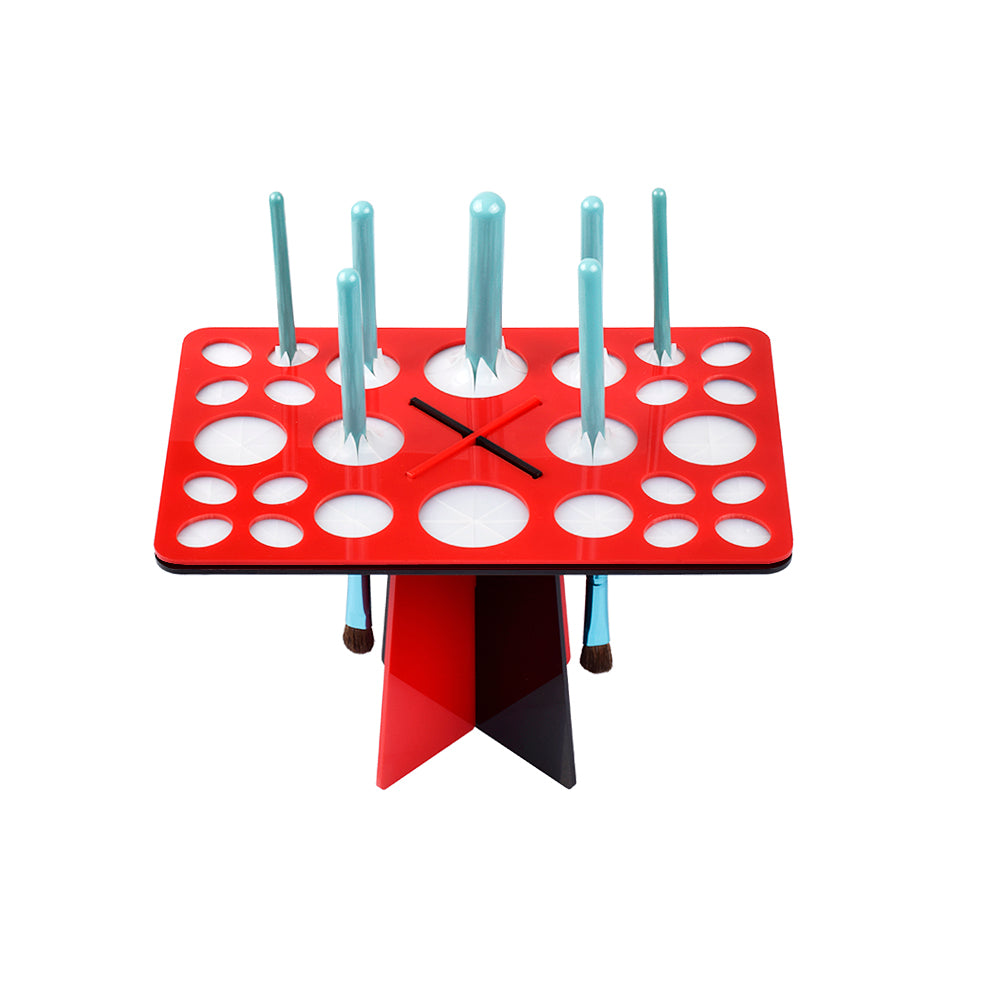 Make Up Brush Stand Standaard ROOD-ZWART