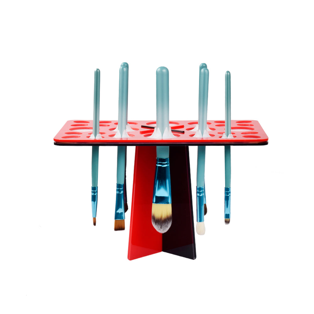Make Up Brush Stand Standaard ROOD-ZWART