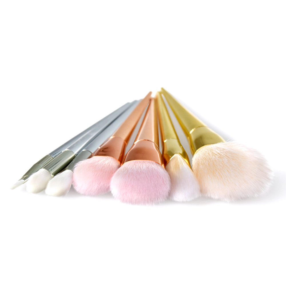 Make Up Brush set 7 pcs ZILVER