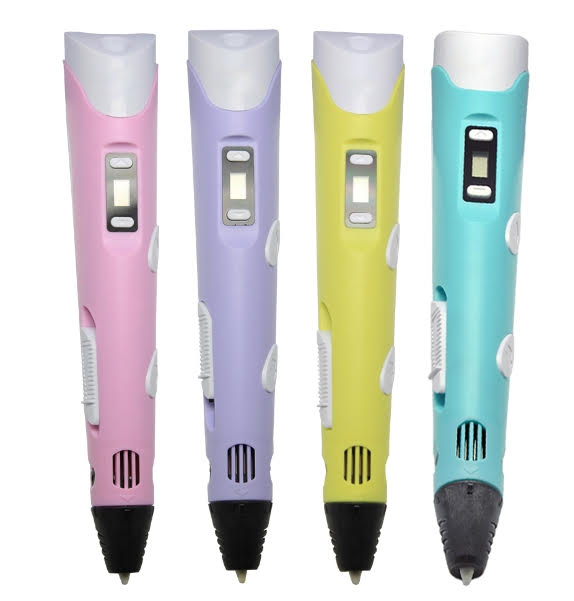 3DPrint Pen LCD Screen With Filaments- Pink