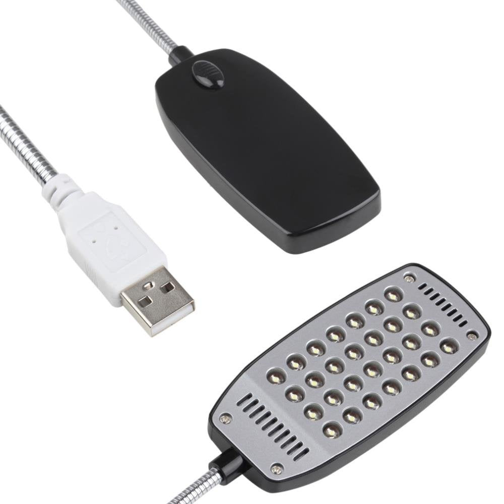 Flexibele USB LED LAMP met 28 LED'S zwart