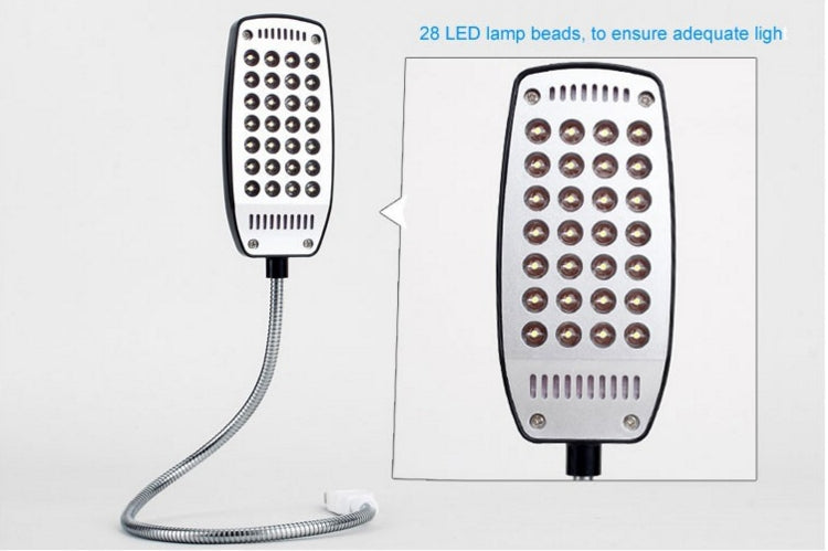 Flexibele USB LED LAMP met 28 LED'S zwart