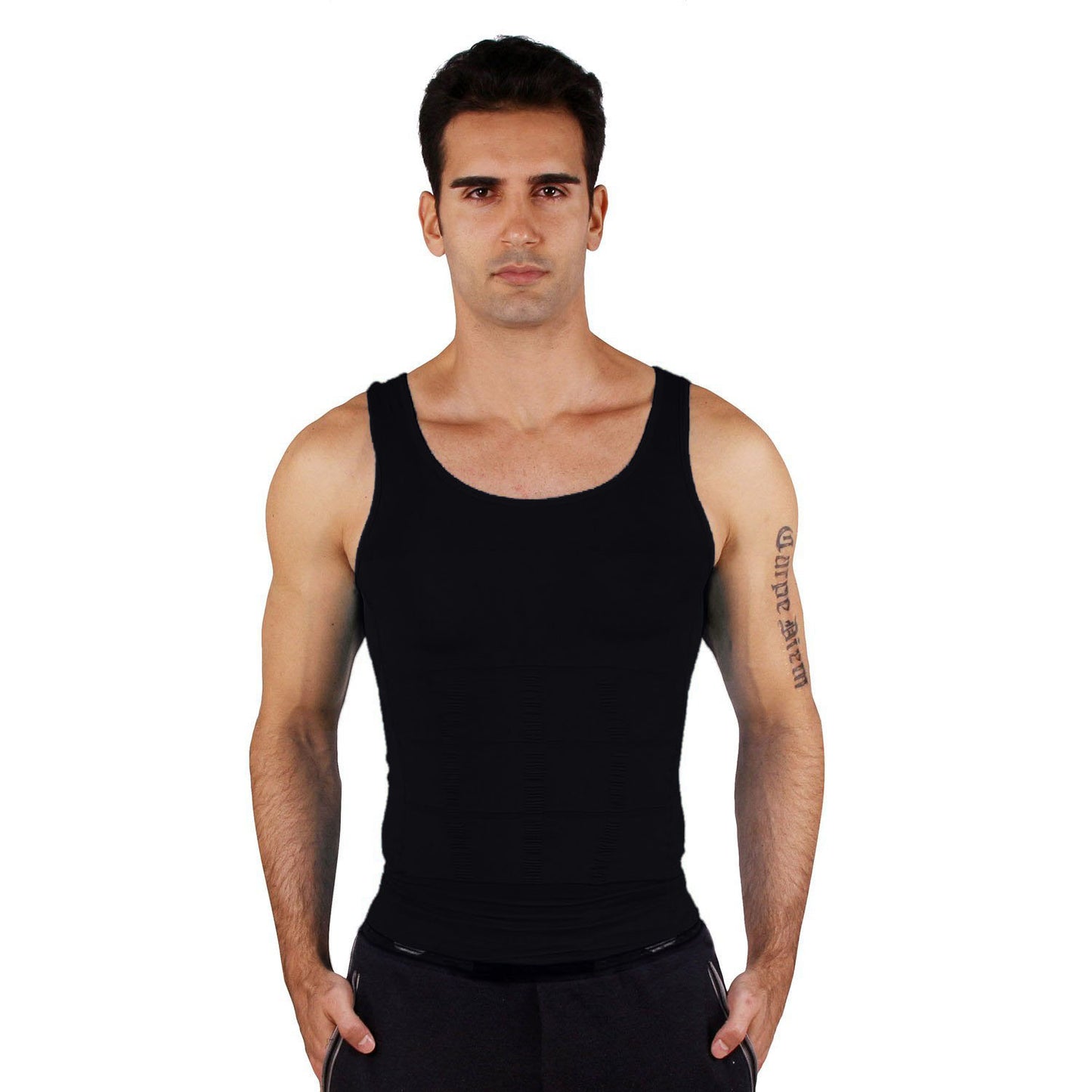 Men slimming shirt grijs L
